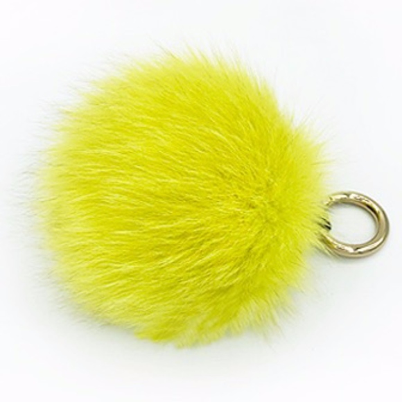 Accessories - Real Fox Fur Pom-Pom Bag Charm & Keychain